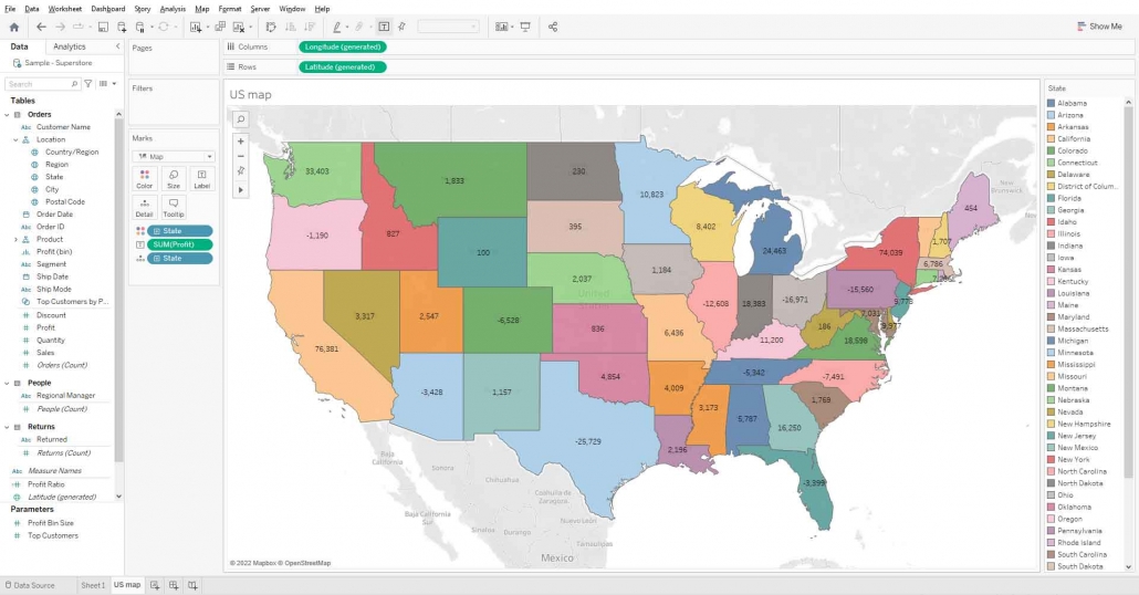 Tableau Data of Power BI