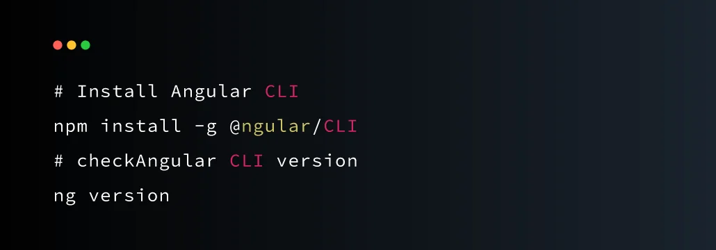 Making use of Angular CLI