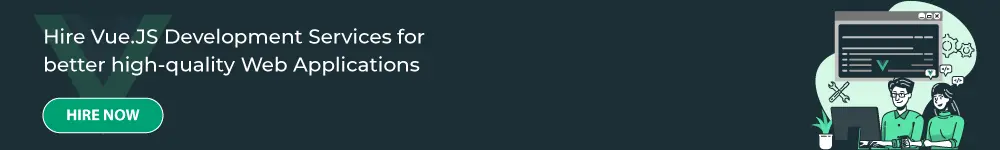 Vue js development CTA