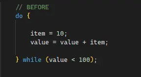 Separation of Code and Refactoring item-before